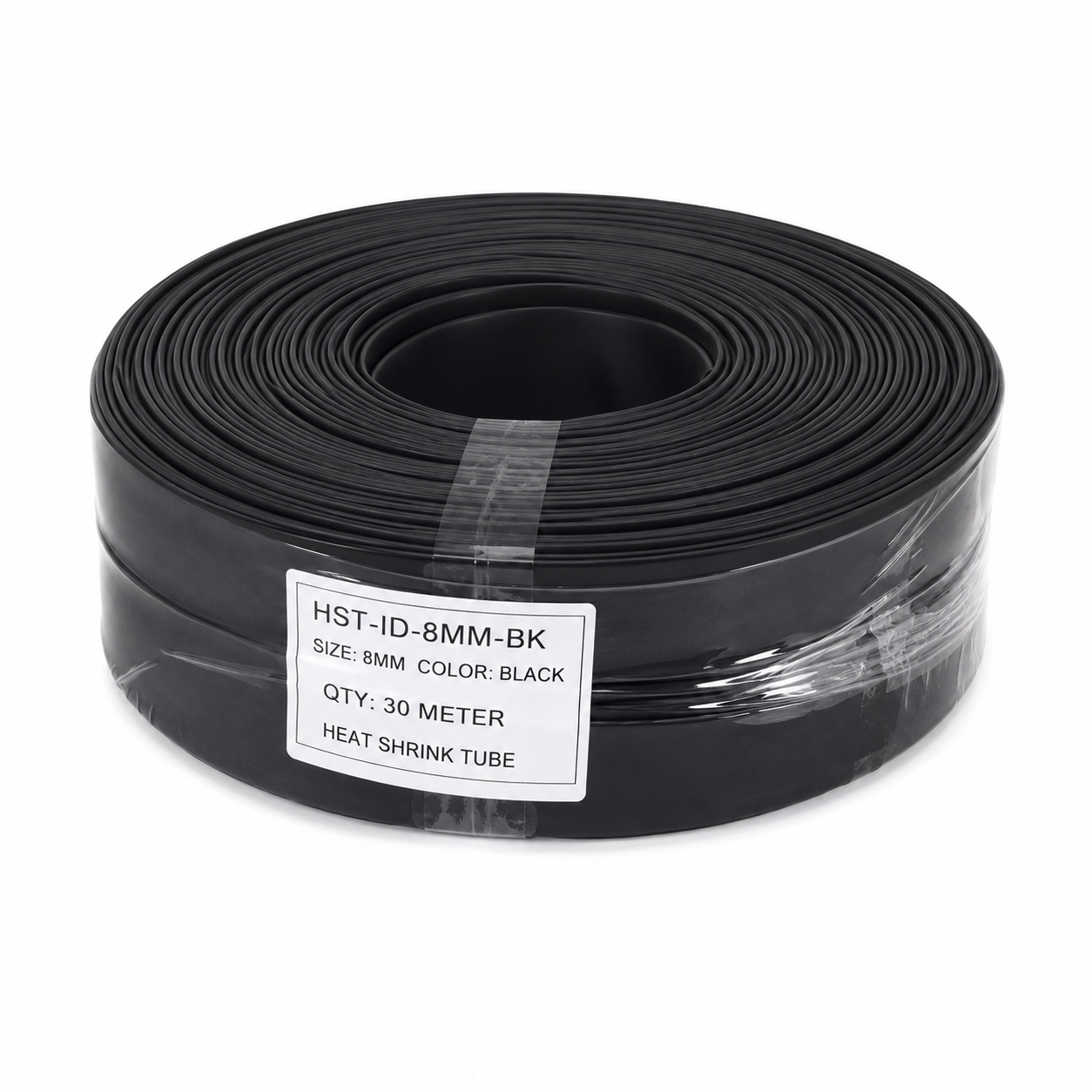 This is Image of HST ID 8mm Black Heat Shrink Tube