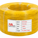This is product image of RR Cables wire Yellow