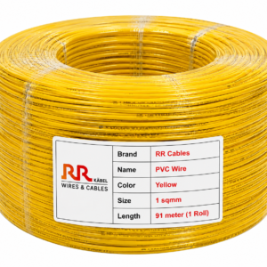 This is product image of RR Cables wire Yellow