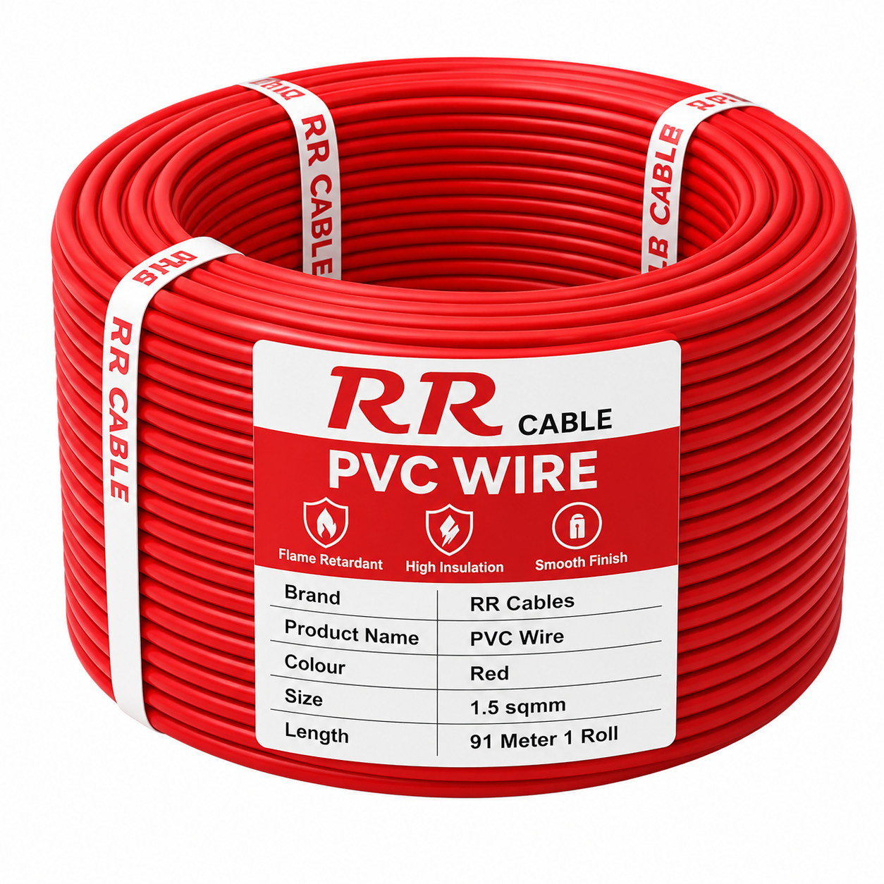 This is product image of RR Cables wire Red