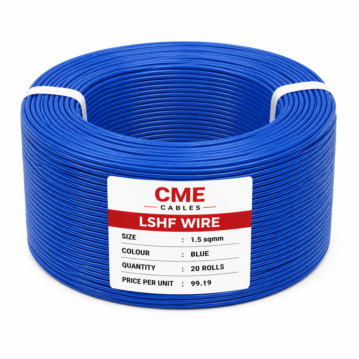 This is Product image of a Blue LSHF Wire