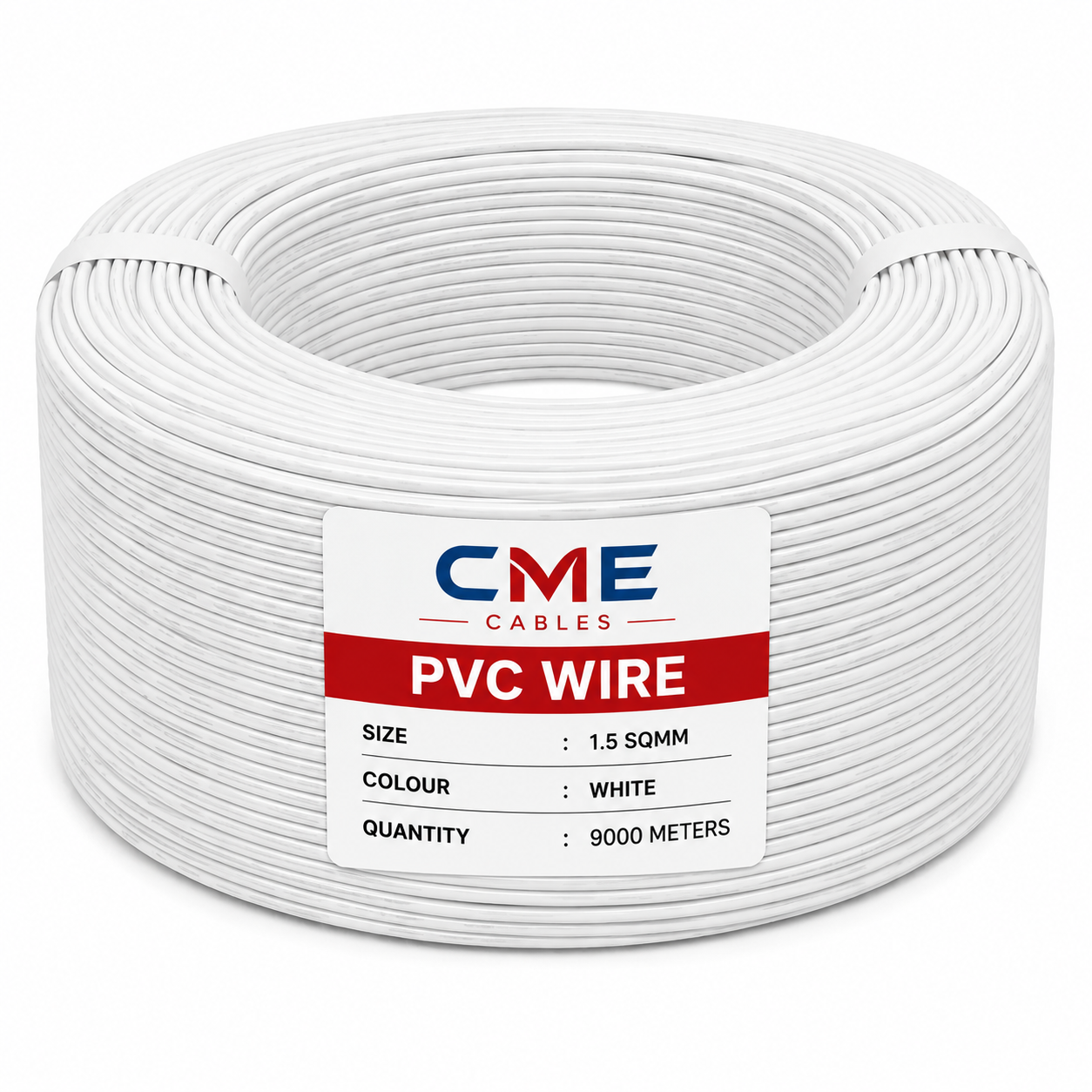 CME Cables PVC Wire, 1.5 sqmm,White